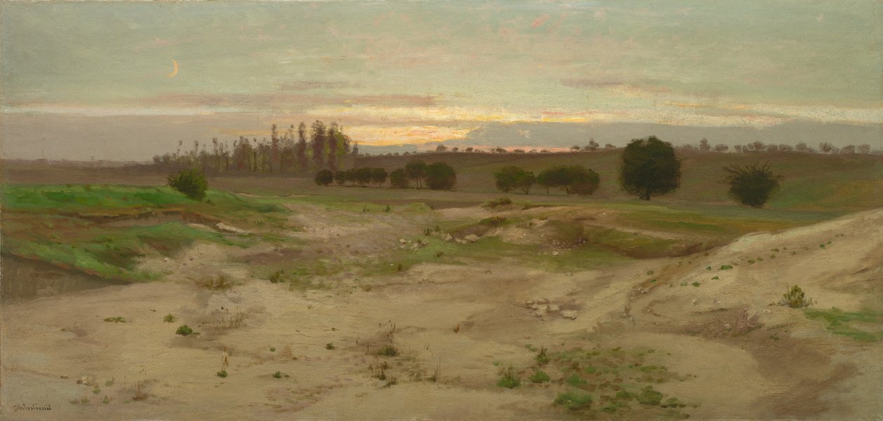 Die Marlgrube in Mulcent: Abend, nach 1857 von Antoine Chintreuil
