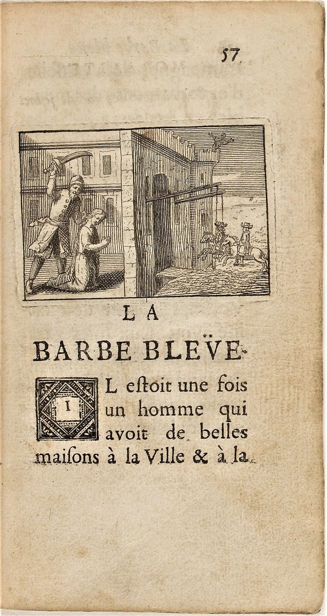 Antoine Clouzier - Blaubart (Charles Perrault, Die Märchen meiner Mutter Gans, Barbin, 1697) von Antoine Clouzier