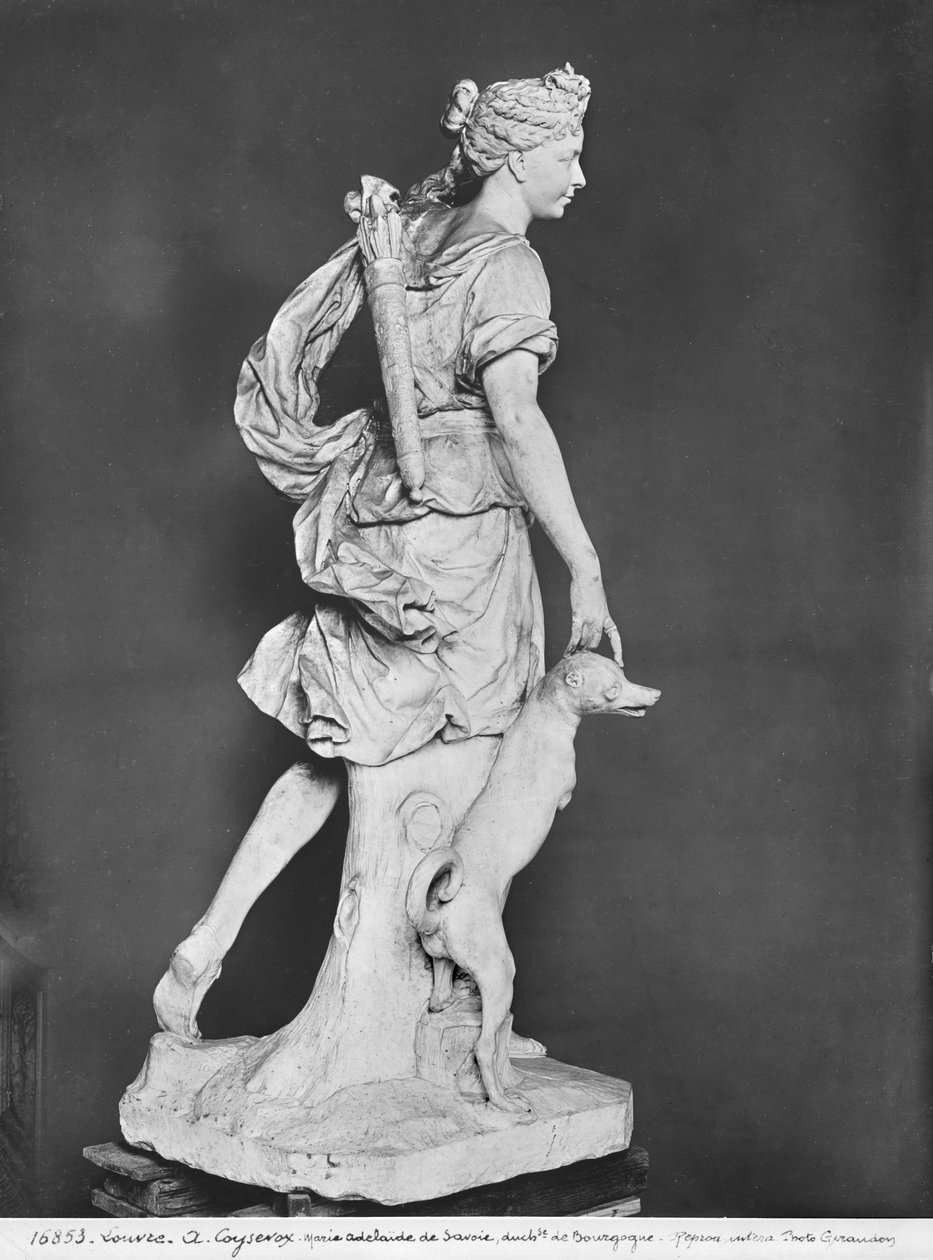 Marie-Adelaide de Savoie, Herzogin von Burgund, als Diana die Jägerin, 1709 (Marmor) von Antoine Coysevox