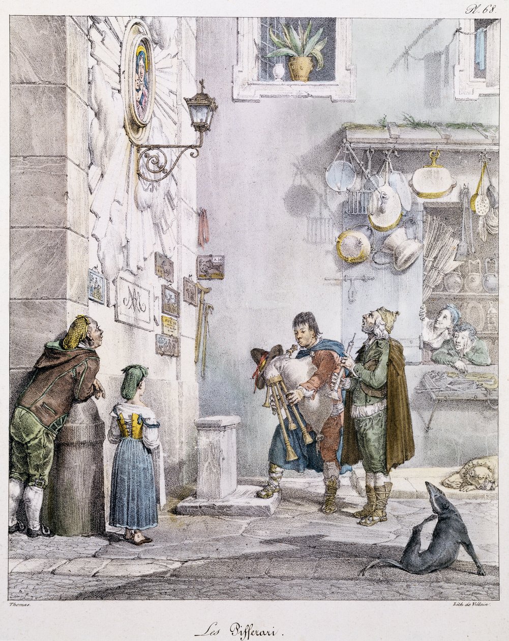 Die Pfeifer, von Antoine-Jean-Baptiste Thomas (1791-1833). 19. Jahrhundert. von Antoine Jean Baptiste Thomas