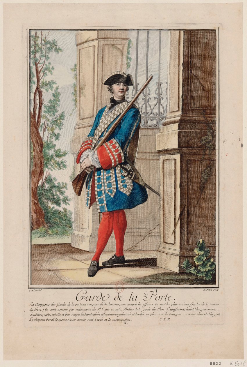 Garde de la porte, 1756 von Antoine Jean De Fehrt