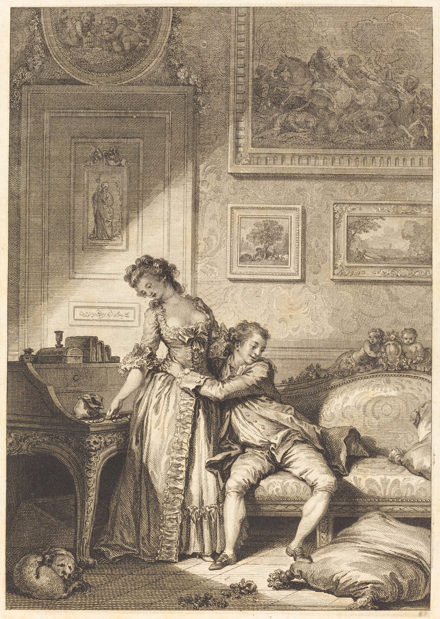 Eine geizige Frau, galanter Betrüger von Antoine Jean Duclos