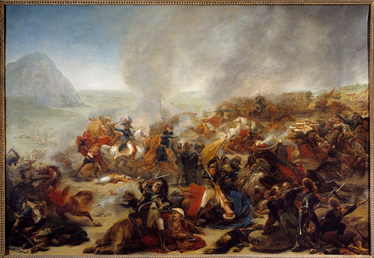 Kampagne (Expedition) von Ägypten (1798-1801): „Die Schlacht von Nazareth am 08.04.1799“. Diese Schlacht sah den Sieg von General Jean Andoche Junot (Jean-Andoche) (1771-1813). Gemälde von Antoine Jean Gros (1771-1835) 1801 von Antoine Jean Gros