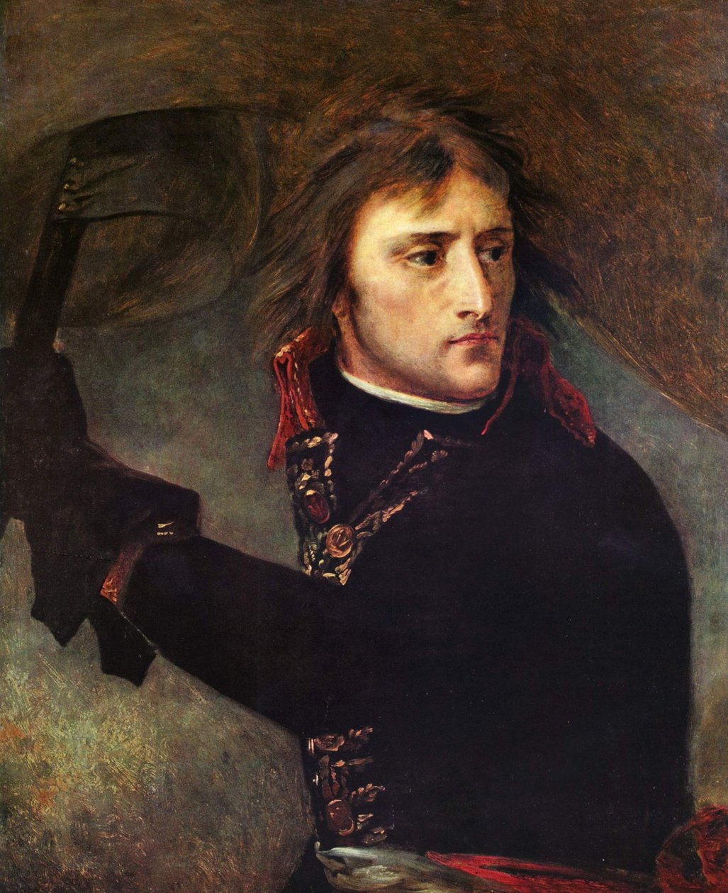 Bonaparte auf der Brücke von Arcole (Studie) von Antoine Jean Gros