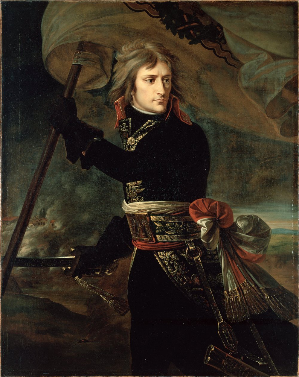 Napoléon Bonaparte auf der Brücke von Arcole von Antoine-Jean Gros