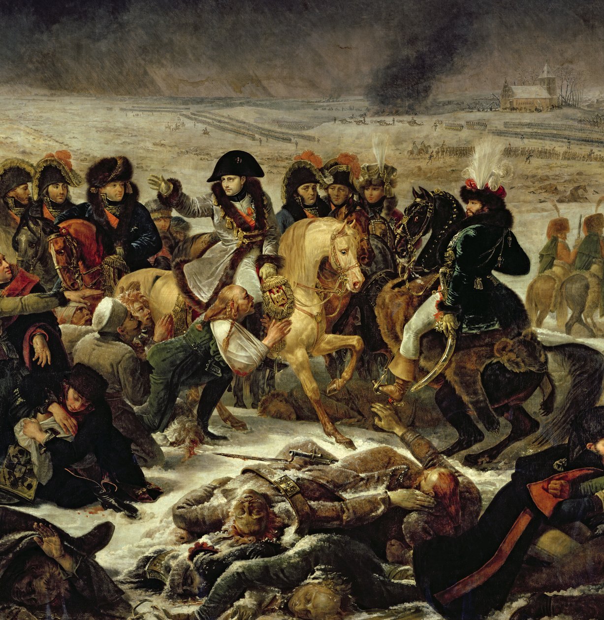Napoleon auf dem Schlachtfeld von Eylau, 9. Februar 1807, 1808 (Detail) von Antoine Jean Gros