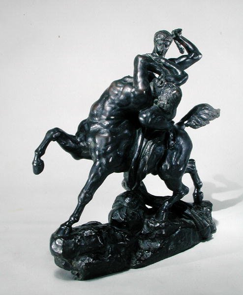 Theseus kämpft gegen den Zentauren Bienor von Antoine Louis Barye
