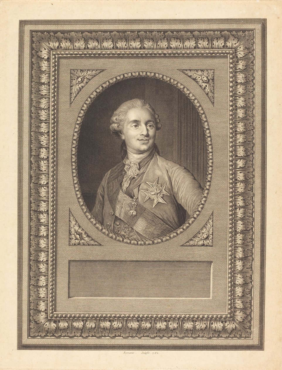 Ludwig XVI., König von Frankreich von Antoine Louis Romanet after Joseph Siffred Duplessis