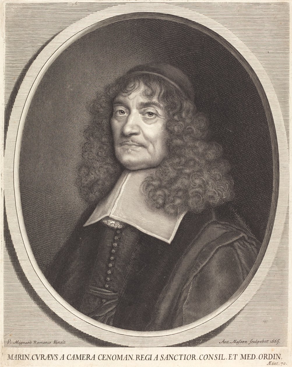 Marin Cureau de la Chambre von Antoine Masson after Pierre Mignard I