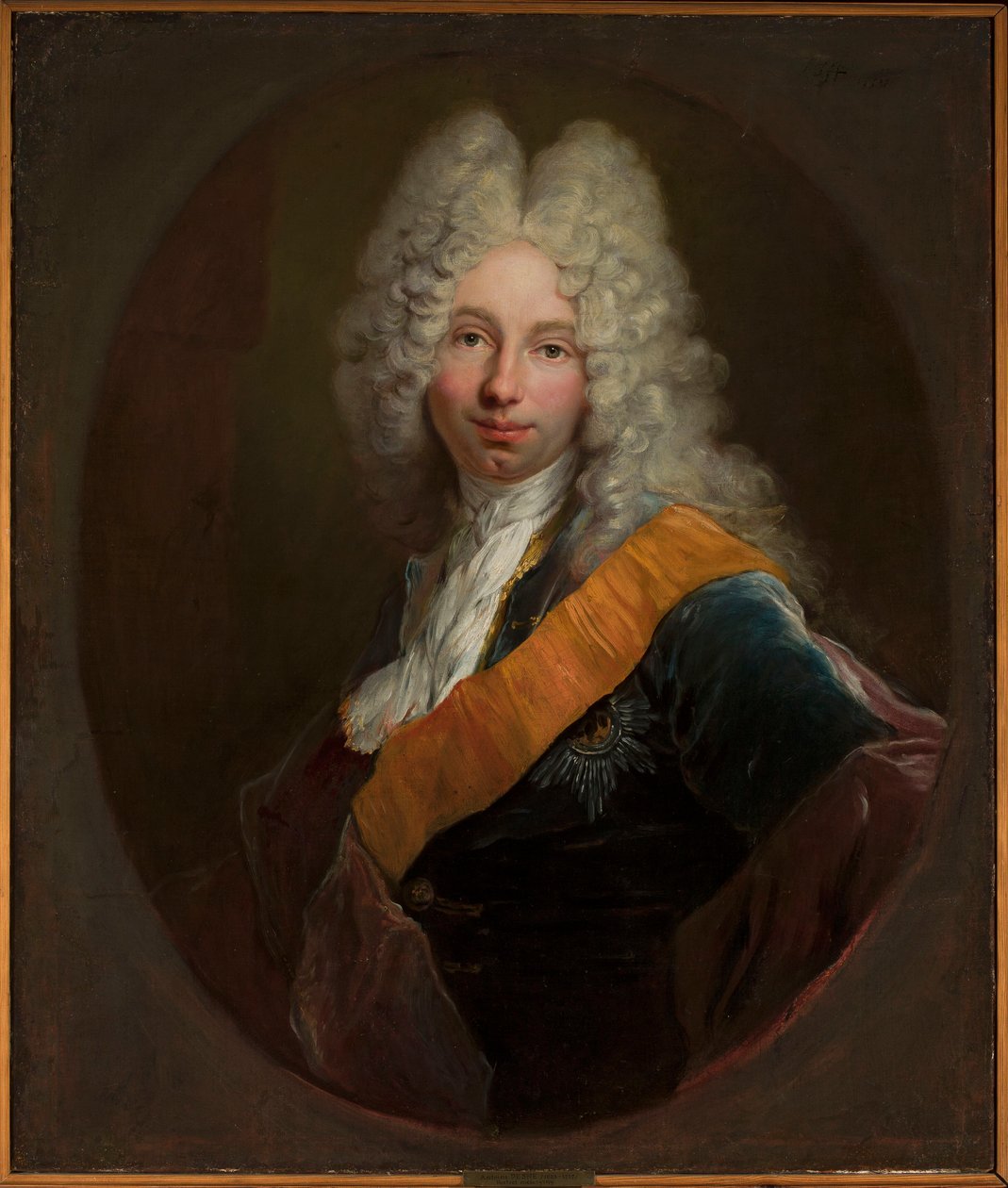 Friedrich Wilhelm Kettler (1692-1711) (Porträt eines Mannes mit Perücke und dem Orden vom Schwarzen Adler) von Antoine Pesne