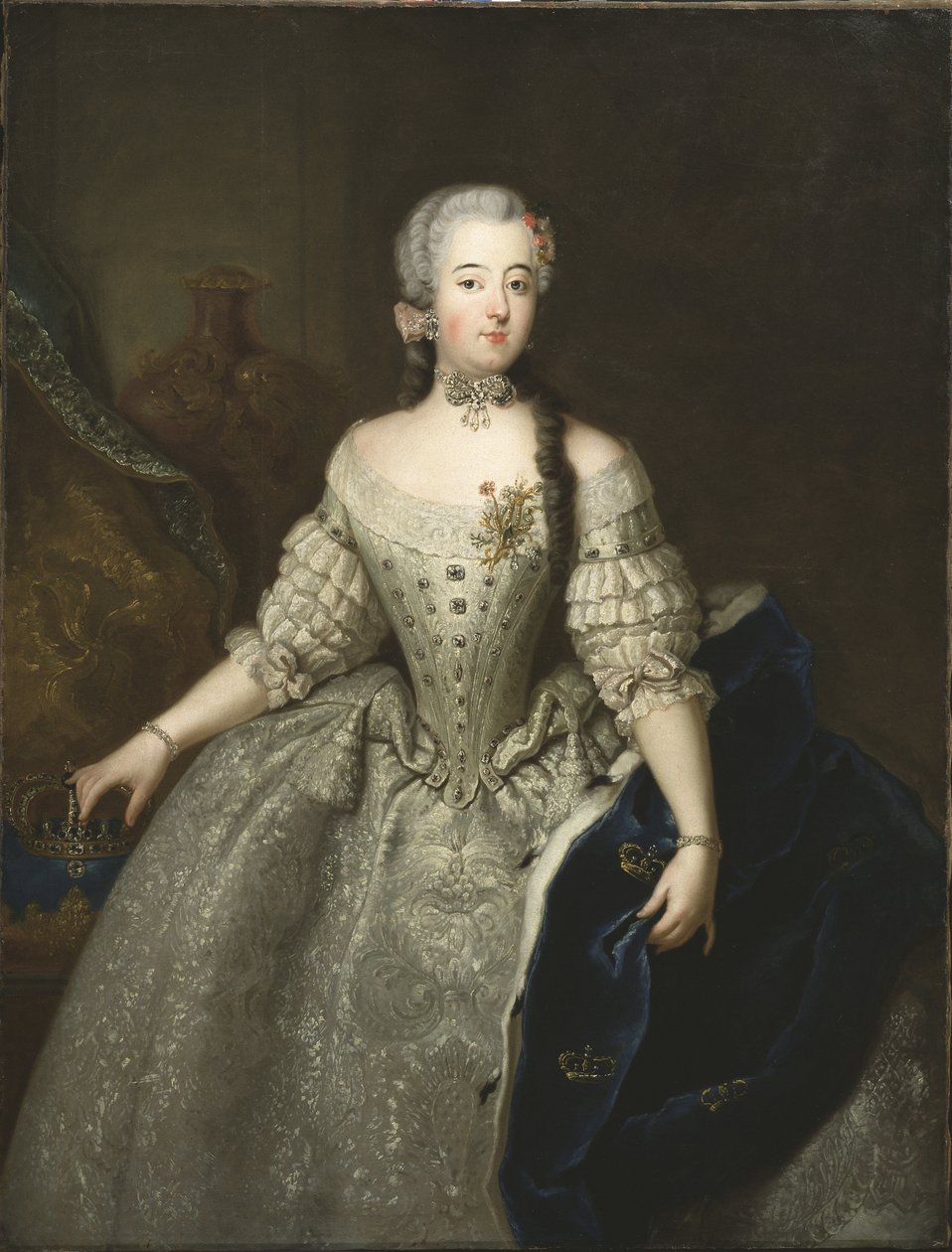 Porträt von Luise Ulrike von Preußen (1720-1782), Königin von Schweden von Antoine Pesne