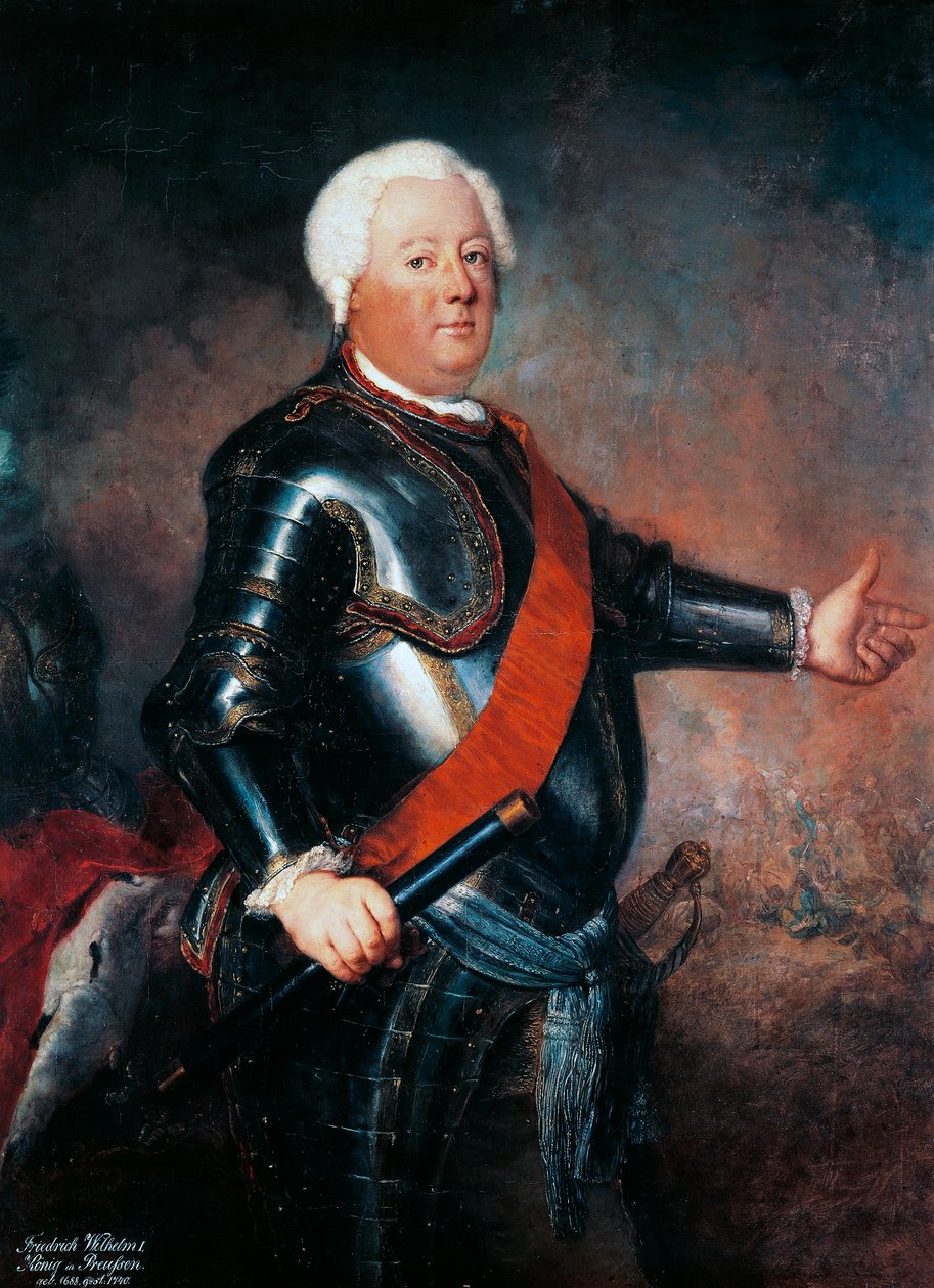 Porträt von Friedrich Wilhelm I. von Preußen (Berlin) von Antoine Pesne