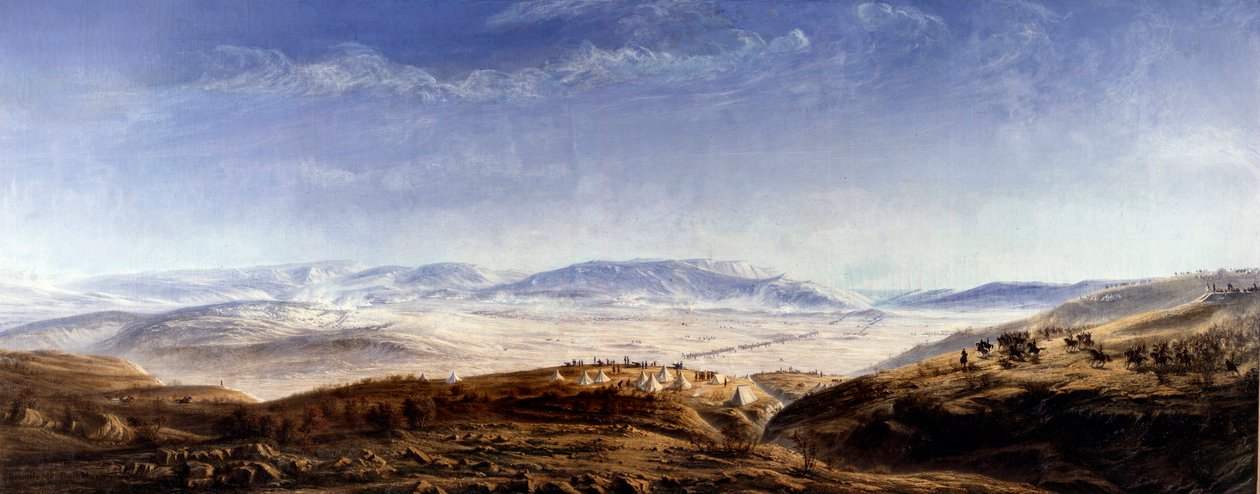 Krimkrieg (1853-1856): Die Schlacht von Balaklawa auf der Krim am 25. Oktober 1854 von Antoine Valentin Jumel de Noireterre
