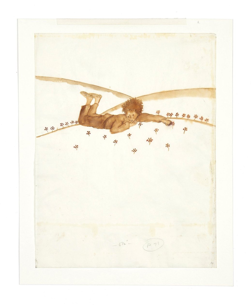 Illustration für die Novelle Der kleine Prinz Le Petit Prince von Antoine de Saint Exupéry