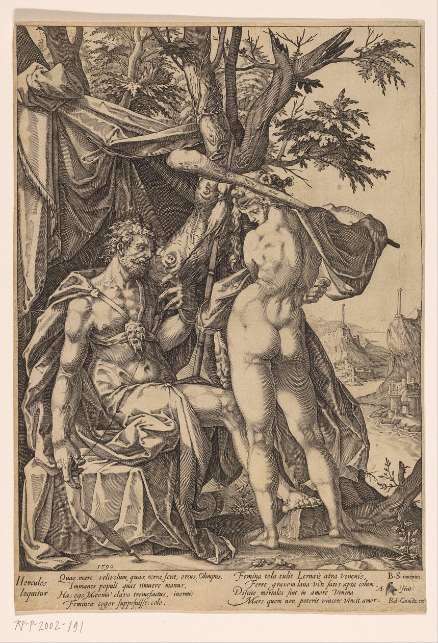 Herkules und Omphale von Anton Eisenhoit