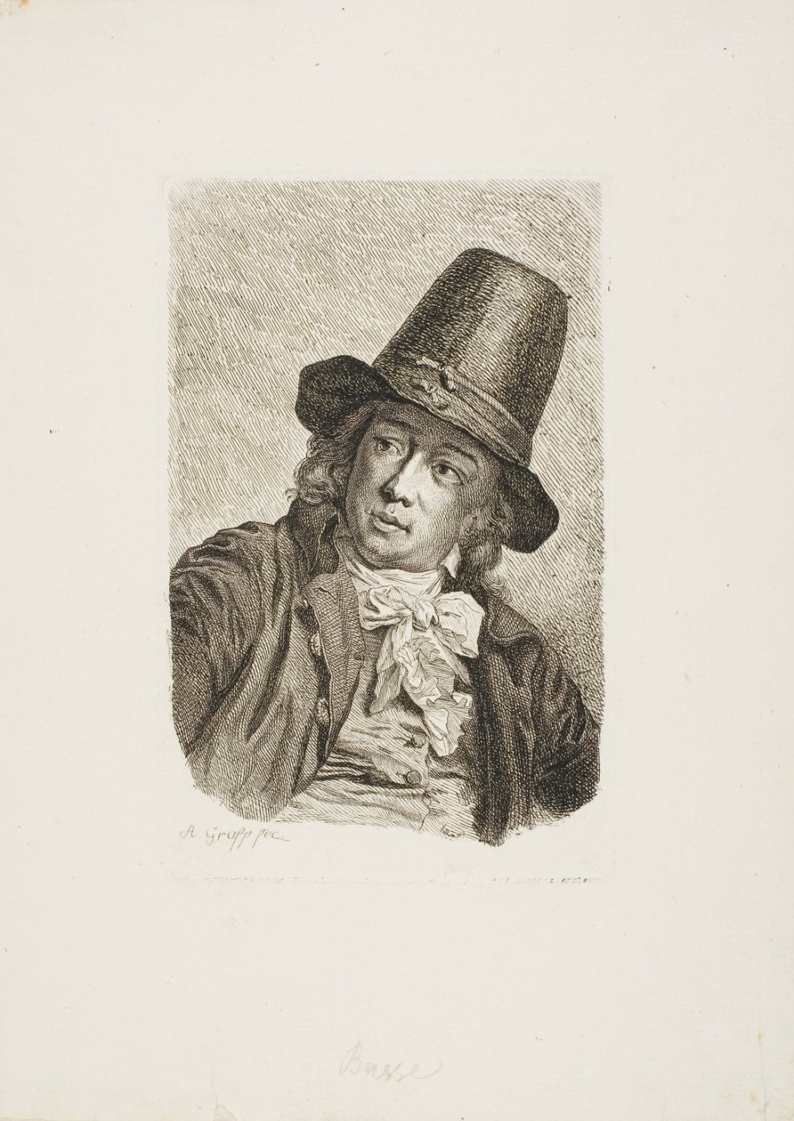 Porträt von Abraham Bosse von Anton Graff