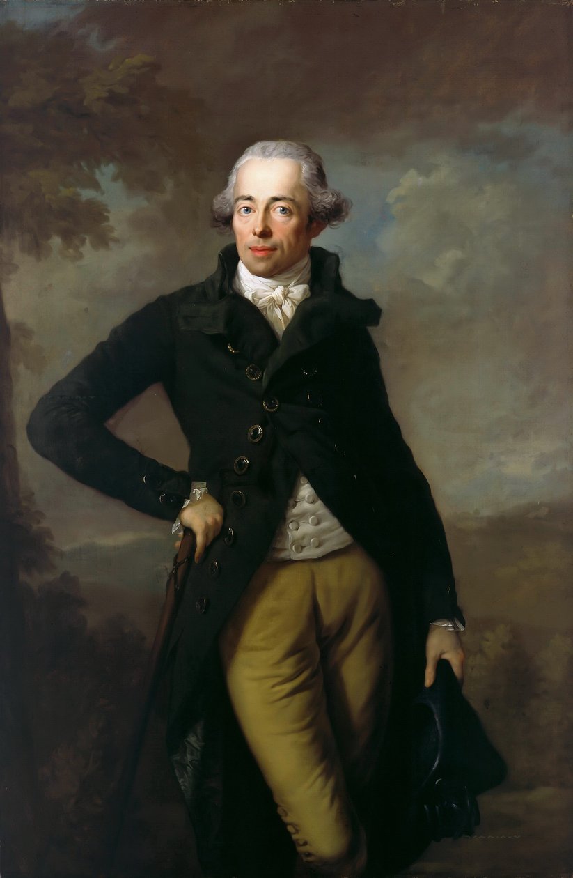 Porträt von Heinrich XIV. 1749-1799, Prinz von Reuß, 1789 von Anton Graff