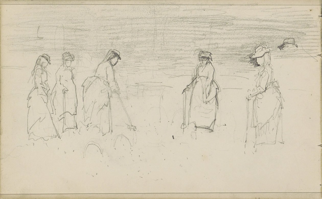 Croquet spielende Frauen von Anton Mauve