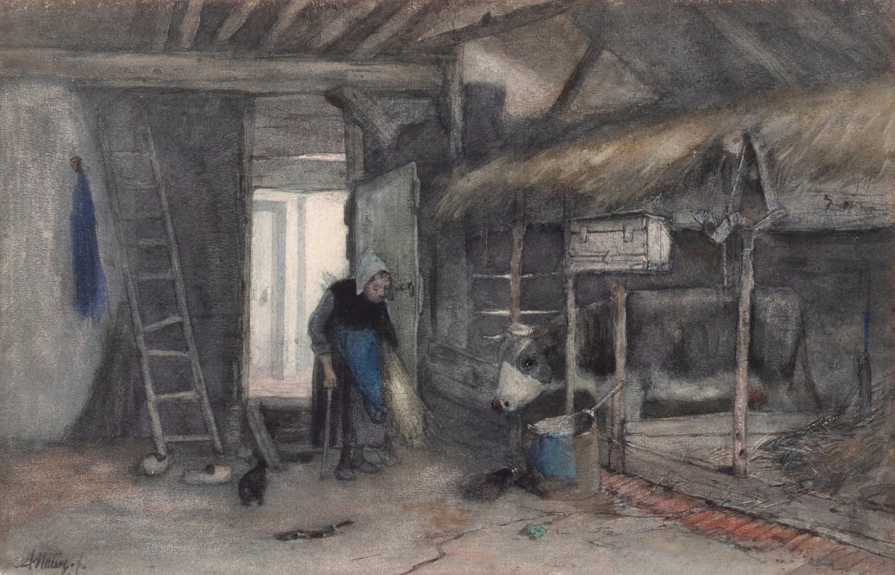 Morgenarbeiten, ca. 1845-65 von Anton Mauve