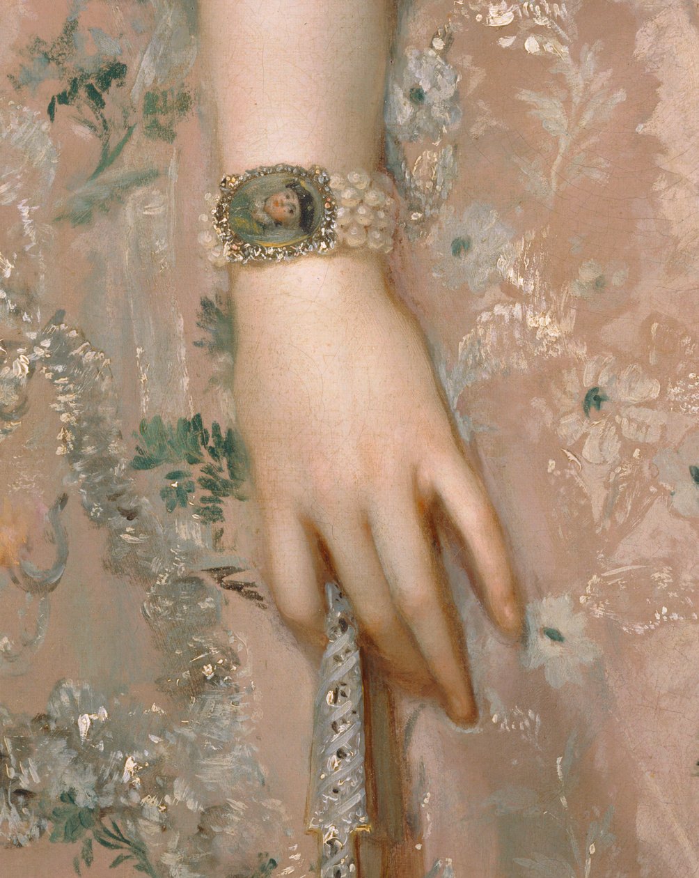 Marie-Louise de Parme, Ehefrau ihres Cousins von Anton Raphael (attr. to) Mengs