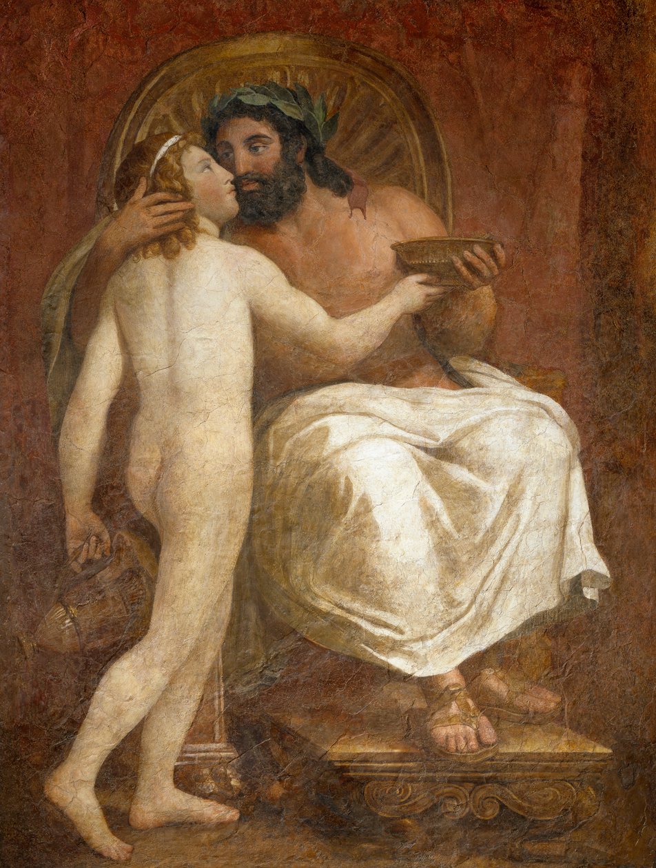 Jupiter küsst Ganymed von Anton Raphael Mengs