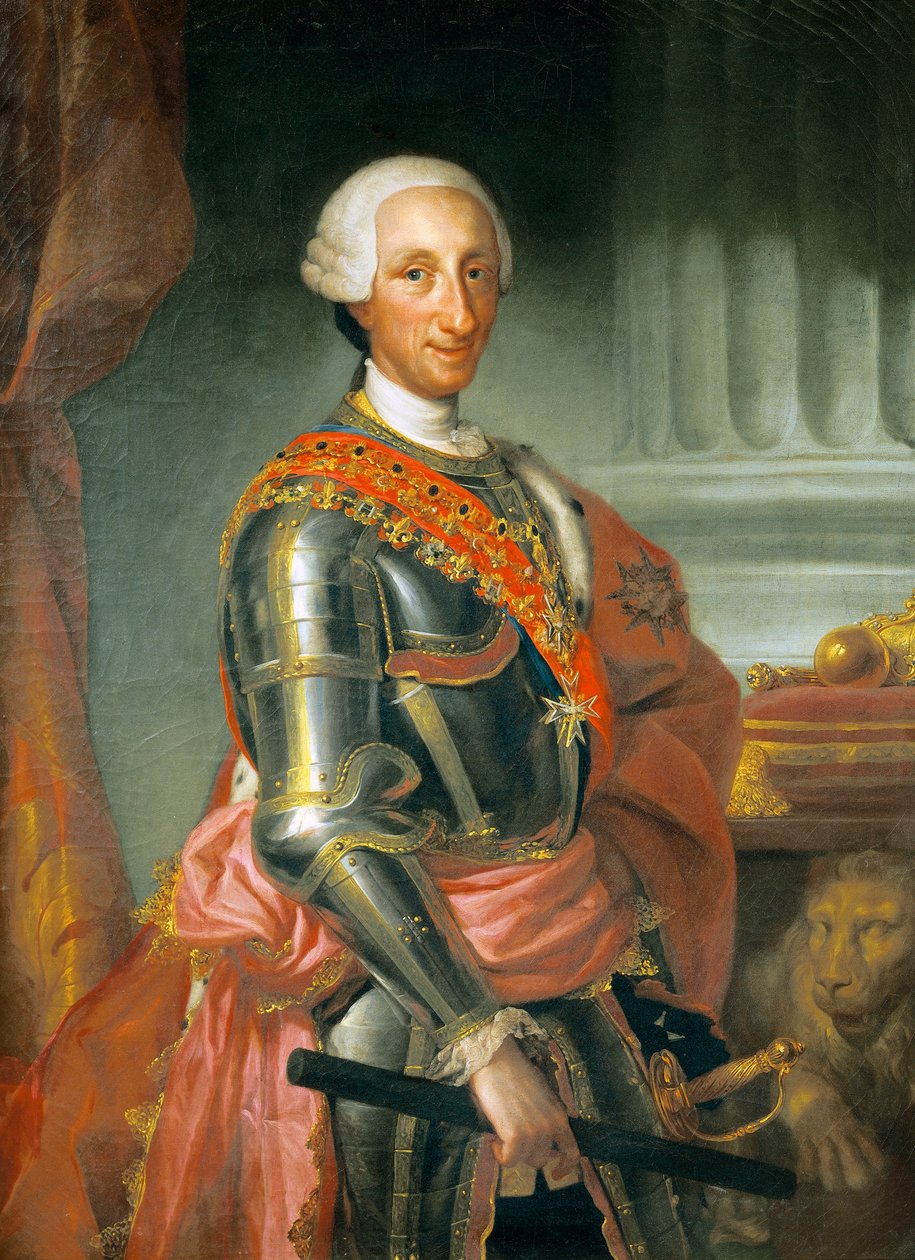 Porträt von König Karl III. von Spanien von Anton Raphael Mengs