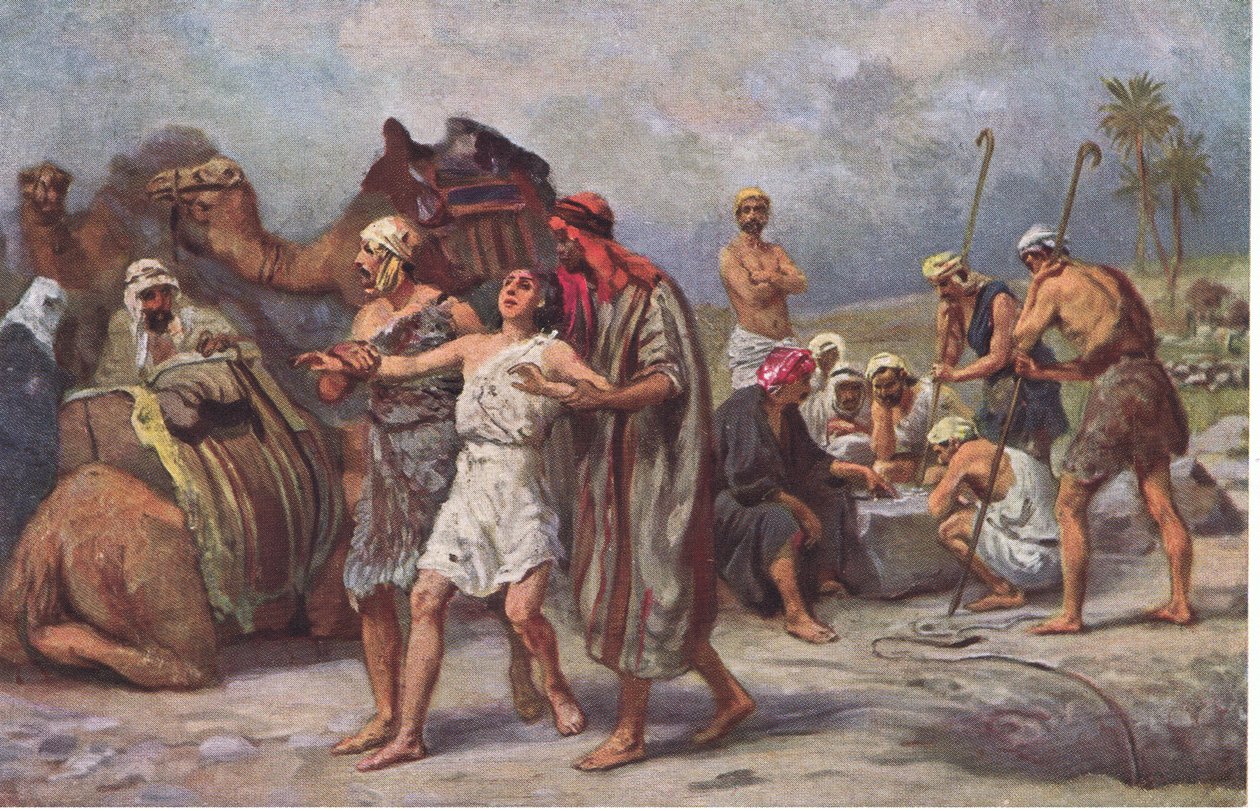 Joseph wird von seinen Brüdern verkauft, aus Hulberts 