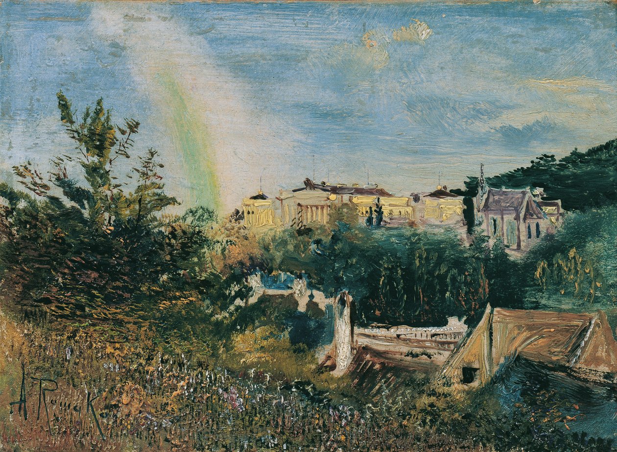 Die Weilburg bei Baden von Anton Romako