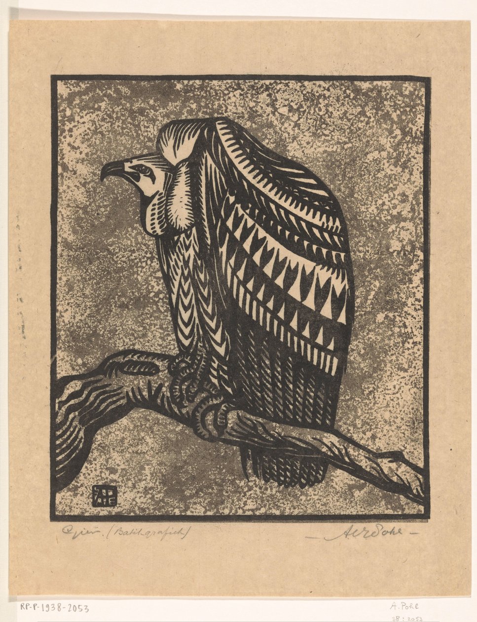 Geier von Anton Vincent Emanuel Pohl (signed by artist)