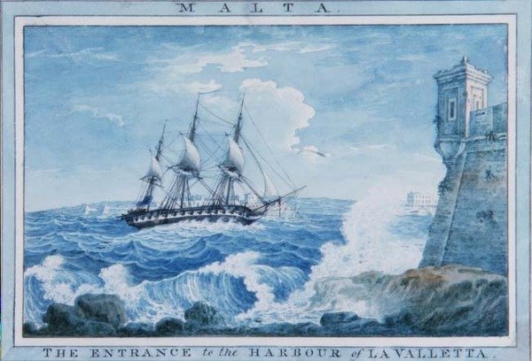Malta: Der Eingang zum Hafen von Valletta von Anton the Younger (circle) Schranz