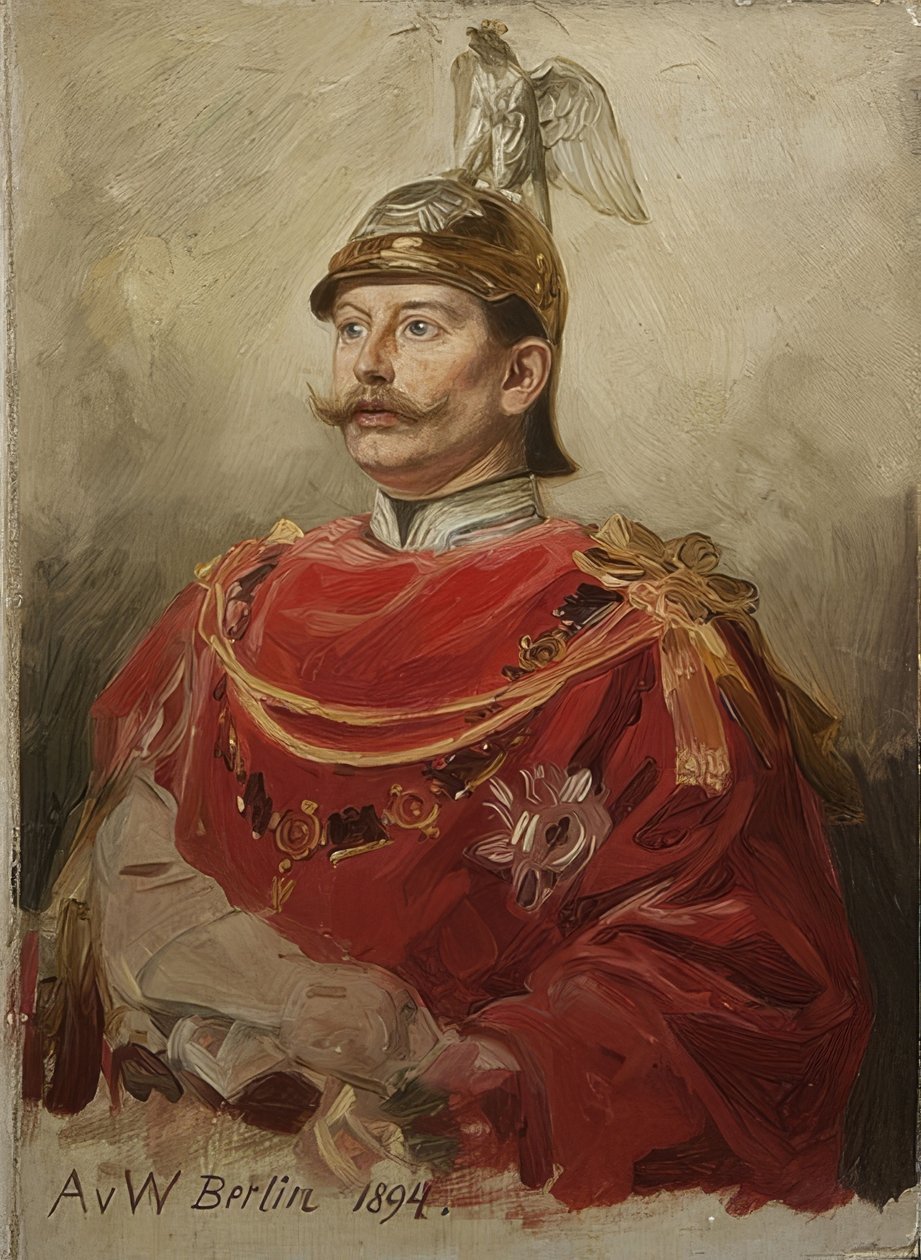 Porträt von Wilhelm II., Kaiser von Deutschland und König von Preußen von Anton Alexander von Werner