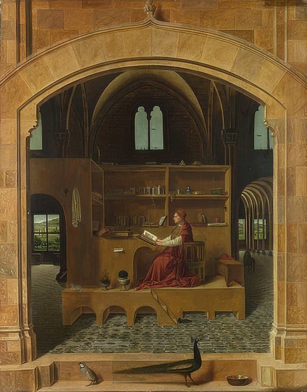 Der heilige Hieronymus im Gehäuse von Antonello da Messina