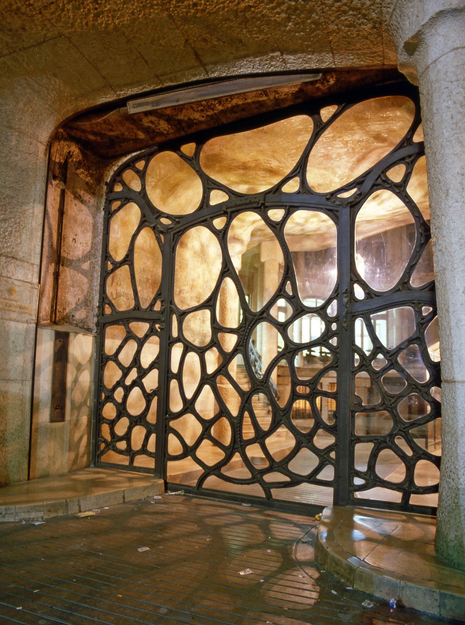 La Casa Mila, La Pedrera, Passeig de Gracia in Barcelona (Spanien). Architekt Antoni Gaudi i Cornet (1852-1926) von Antoni Gaudi