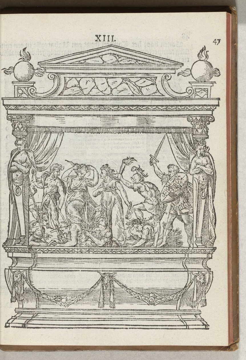 Zweite verzierte Bühne mit Szene: der Prinz vertreibt Krieg und Zwietracht, 1577 von Antoni van Leest