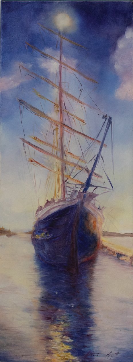 Tenacious in der Bucht von Antigua, 2008 von Antonia Myatt
