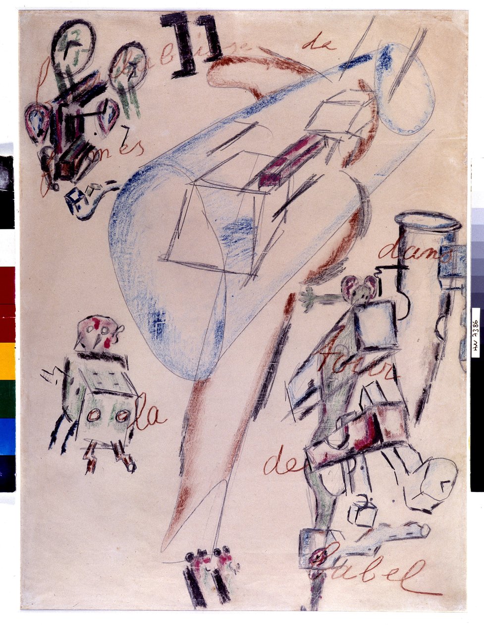 La bouillabaisse de formes dans la tour de Babel, Februar 1946 von Antonin Artaud