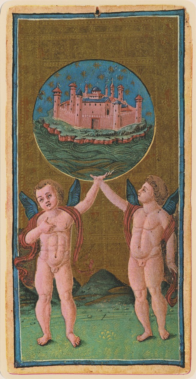Die Welt, Faksimile einer Tarotkarte aus dem 