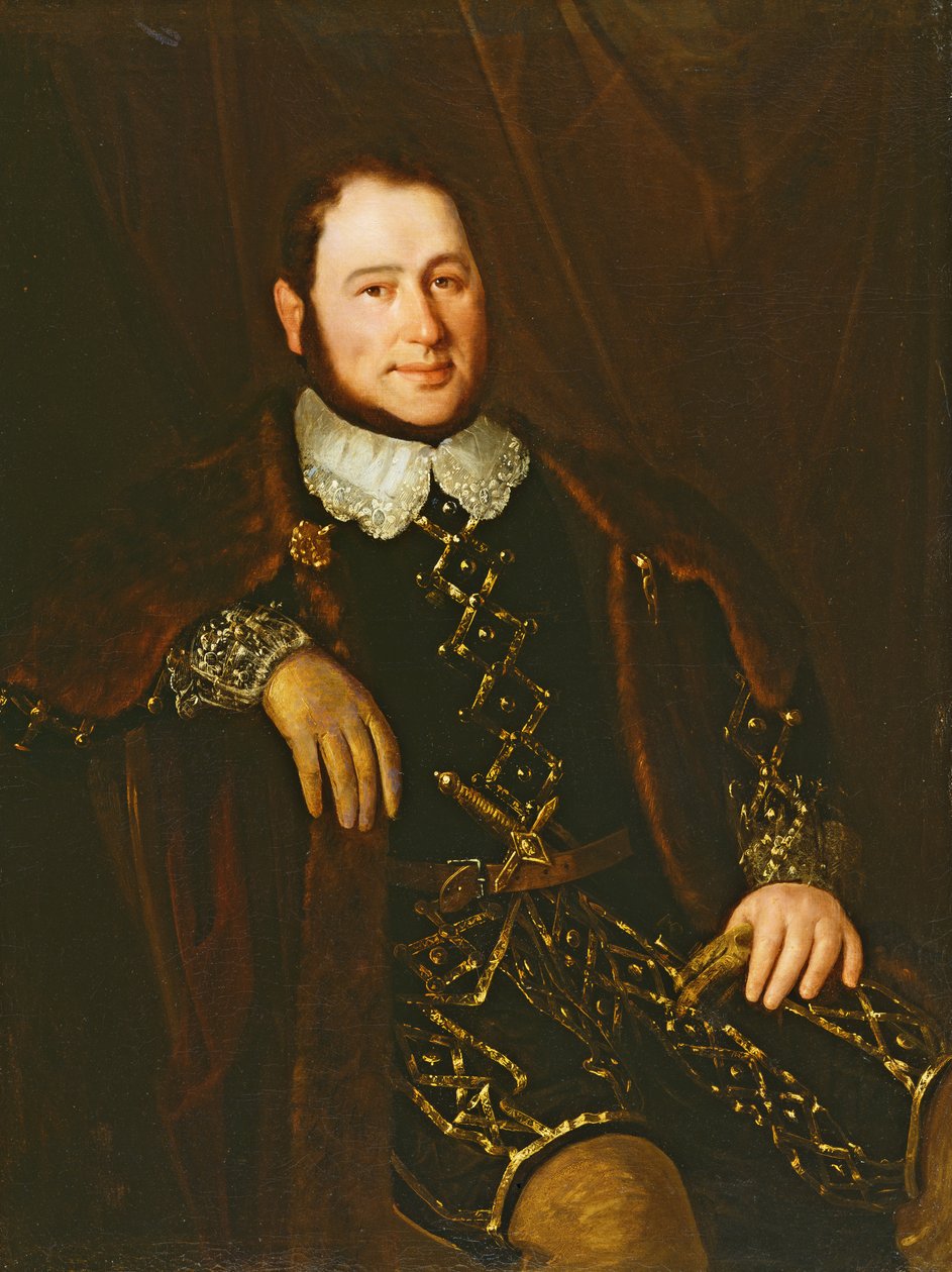 Porträt des Sängers Ronconi, ca. 1842 von Antonio María Esquivel