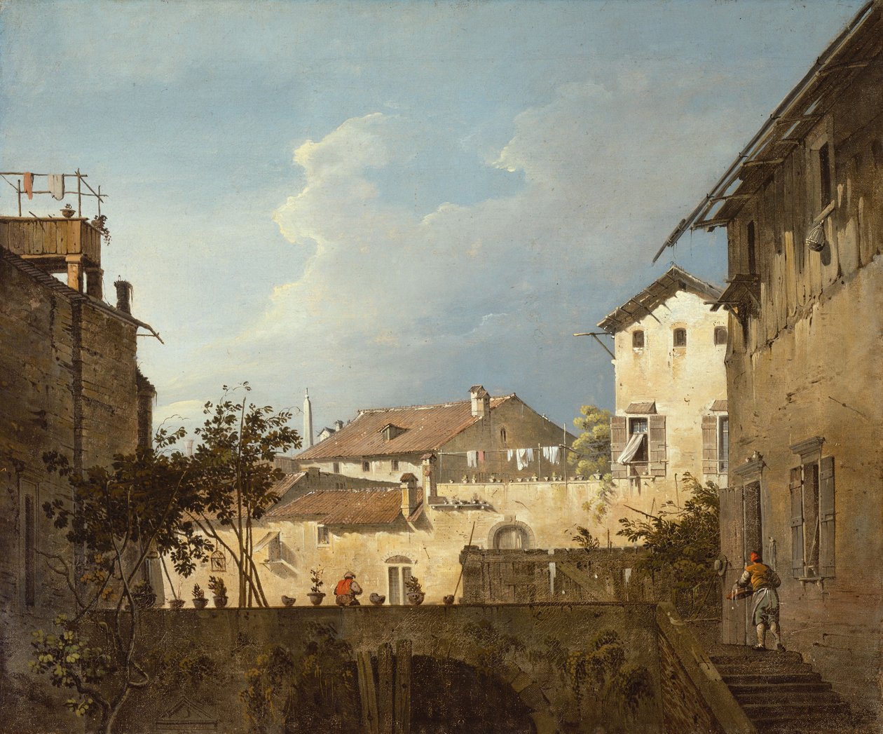 Die Terrasse, ca. 1745 von Antonio (follower of) Canaletto