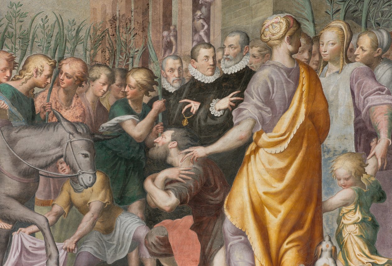 Apsis, Einzug Jesu in Jerusalem (Detail) von Antonio Campi