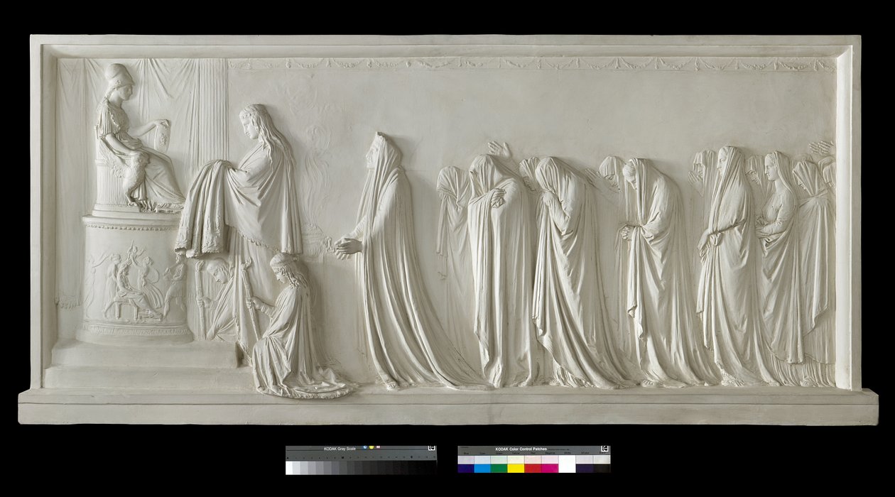 Hekuba bietet Pallas Athene den Peplos an von Antonio Canova