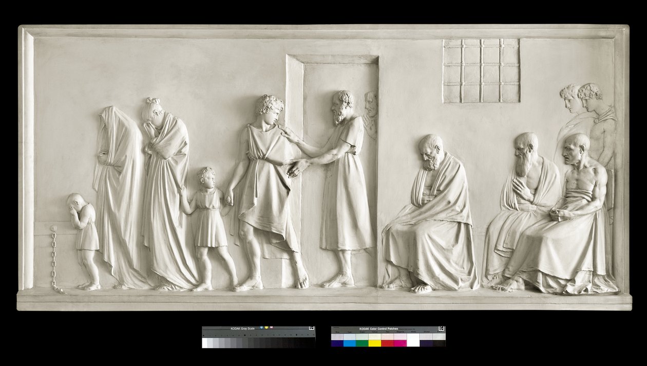 Sokrates verlässt seine Familie von Antonio Canova