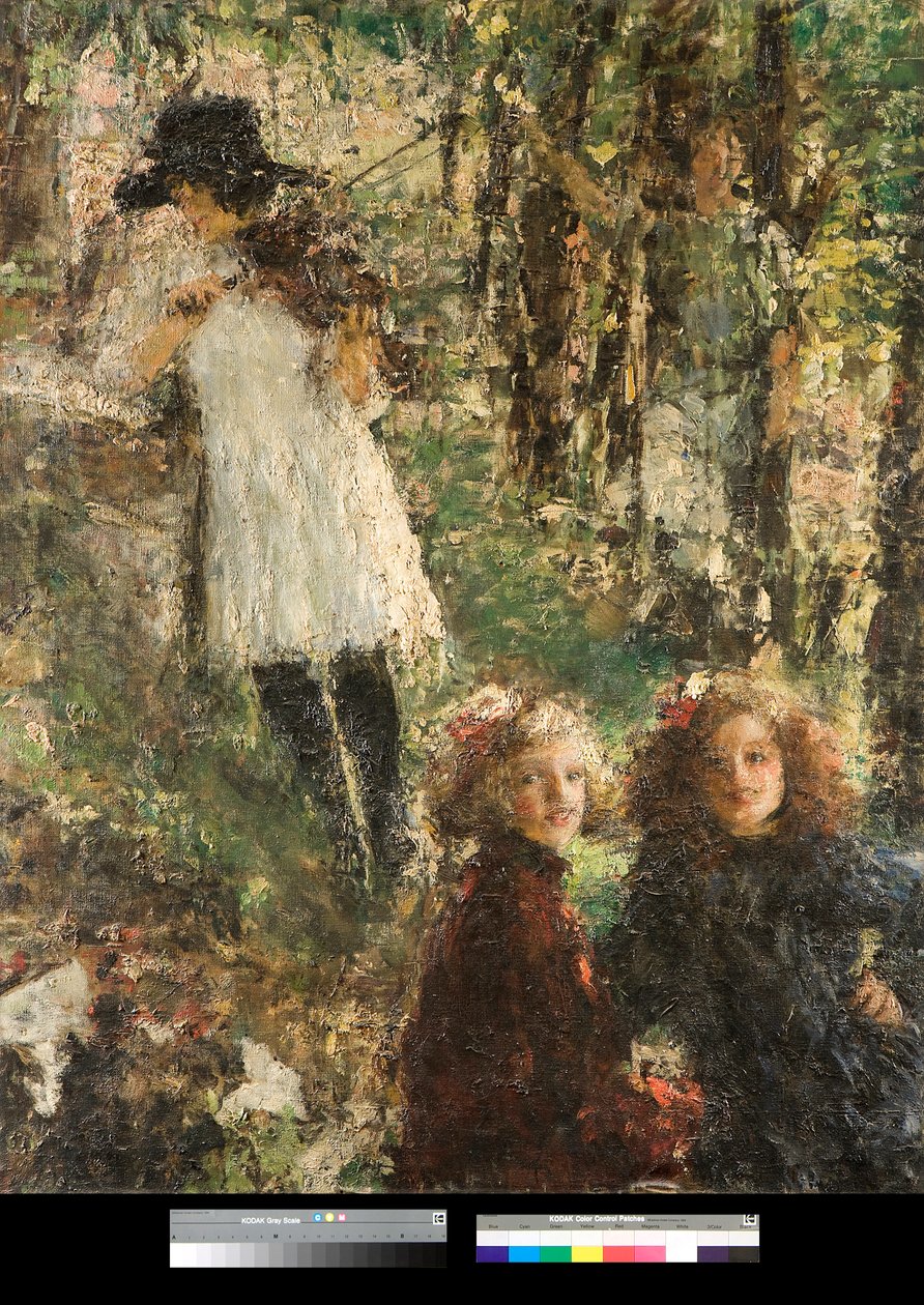 Les reflets (Reflexionen) Gemälde von Antonio Mancini (1852-1930) 1920 Privatsammlung von Antonio Mancini