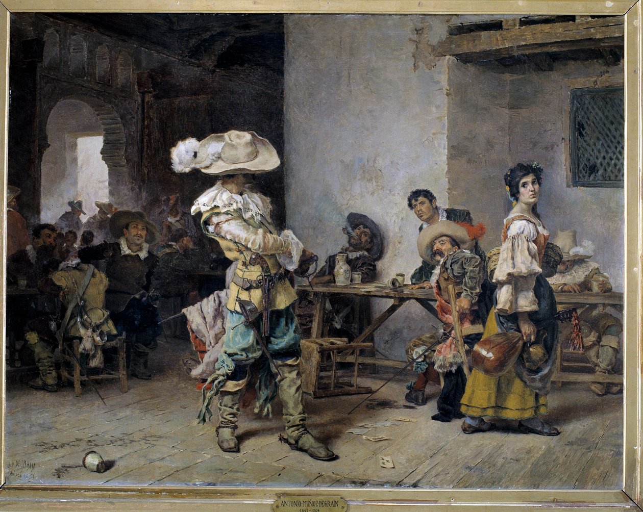 Prahlhänse in einem Gasthaus von Antonio Munoz Degrain