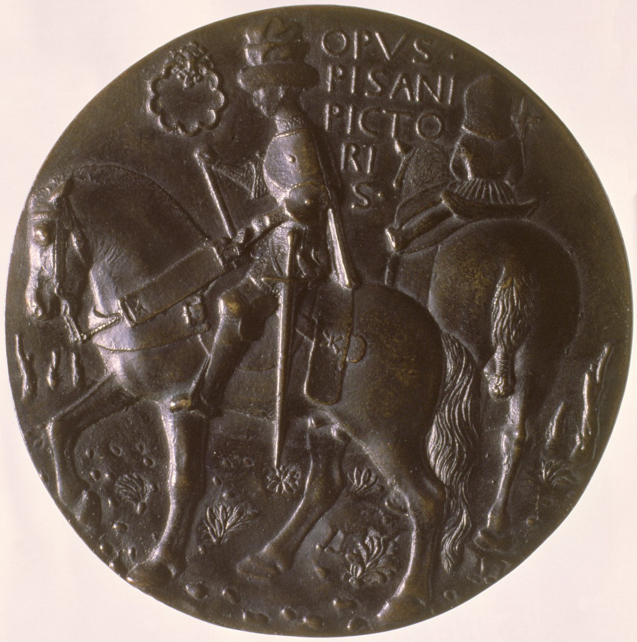 Porträtmedaille (Detail) von Antonio Pisanello