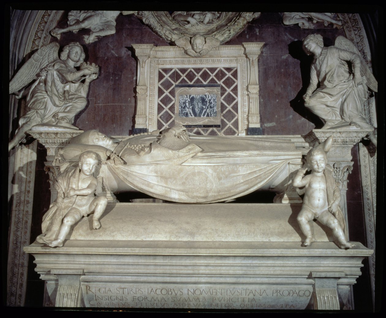 Das Grab des Kardinals von Portugal (Detail) von Antonio Rossellino