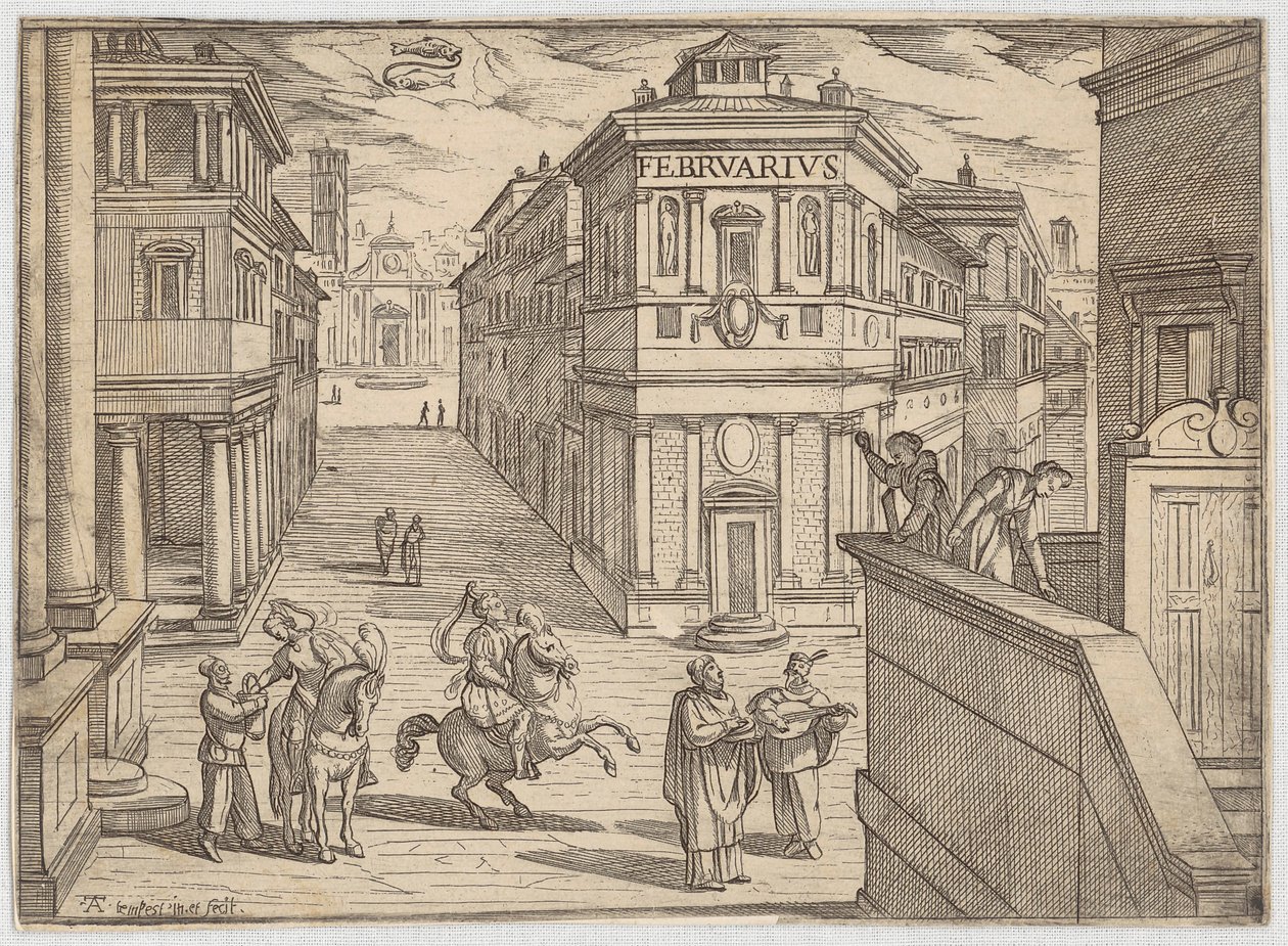 Februar von Antonio Tempesta