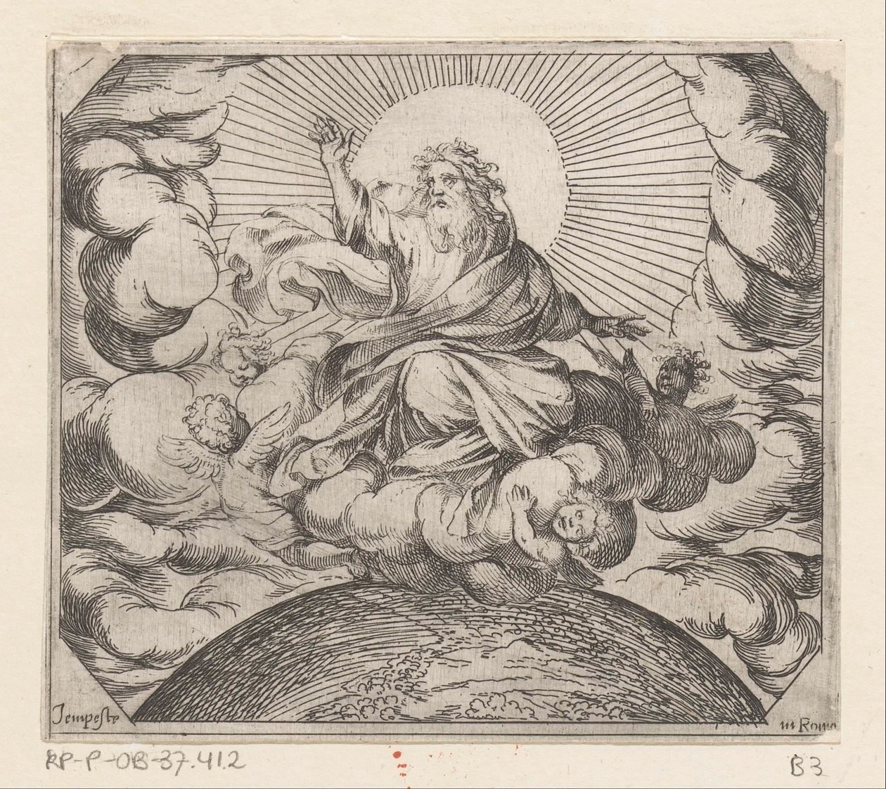 Gott trennt Land und Wasser von Antonio Tempesta