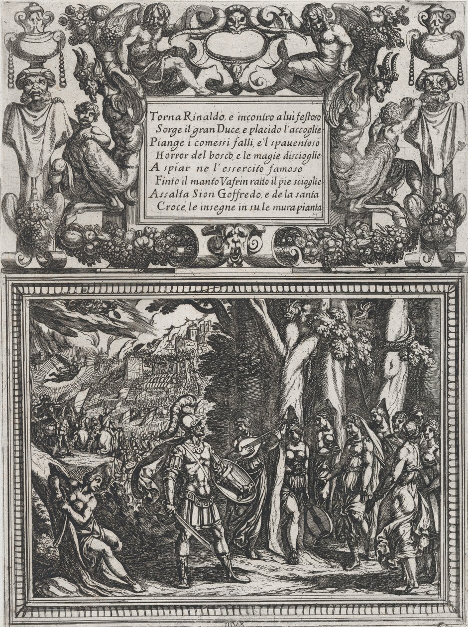 Tafel 18: Illustration zu Canto XVIII, aus Torquato Tassos 