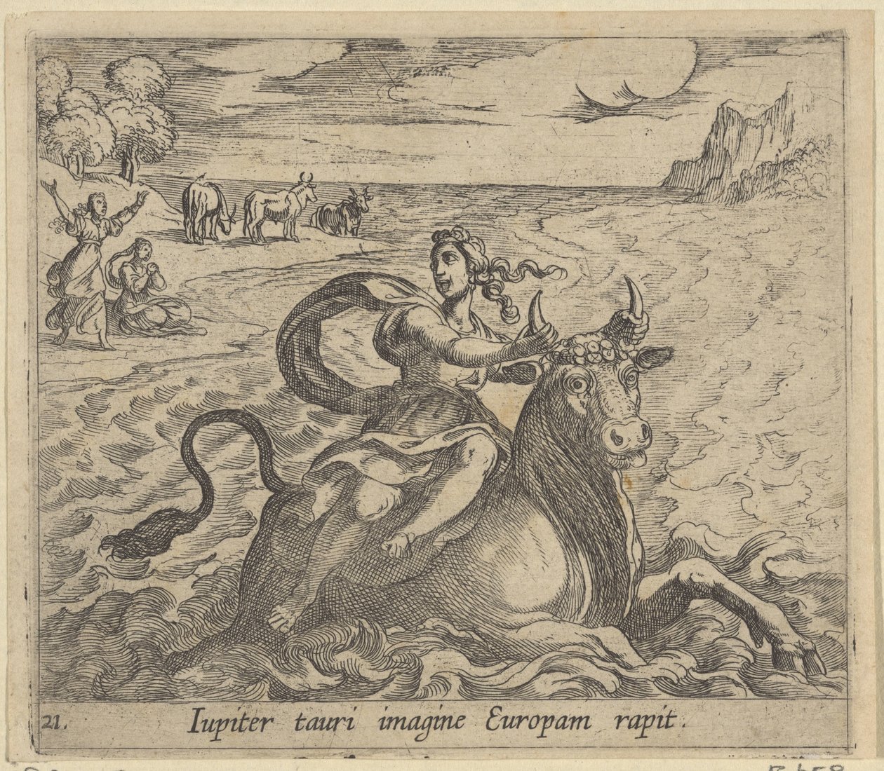 Raub der Europa von Antonio Tempesta